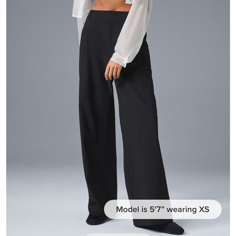 ALO Yoga Black Wide-Leg Pants